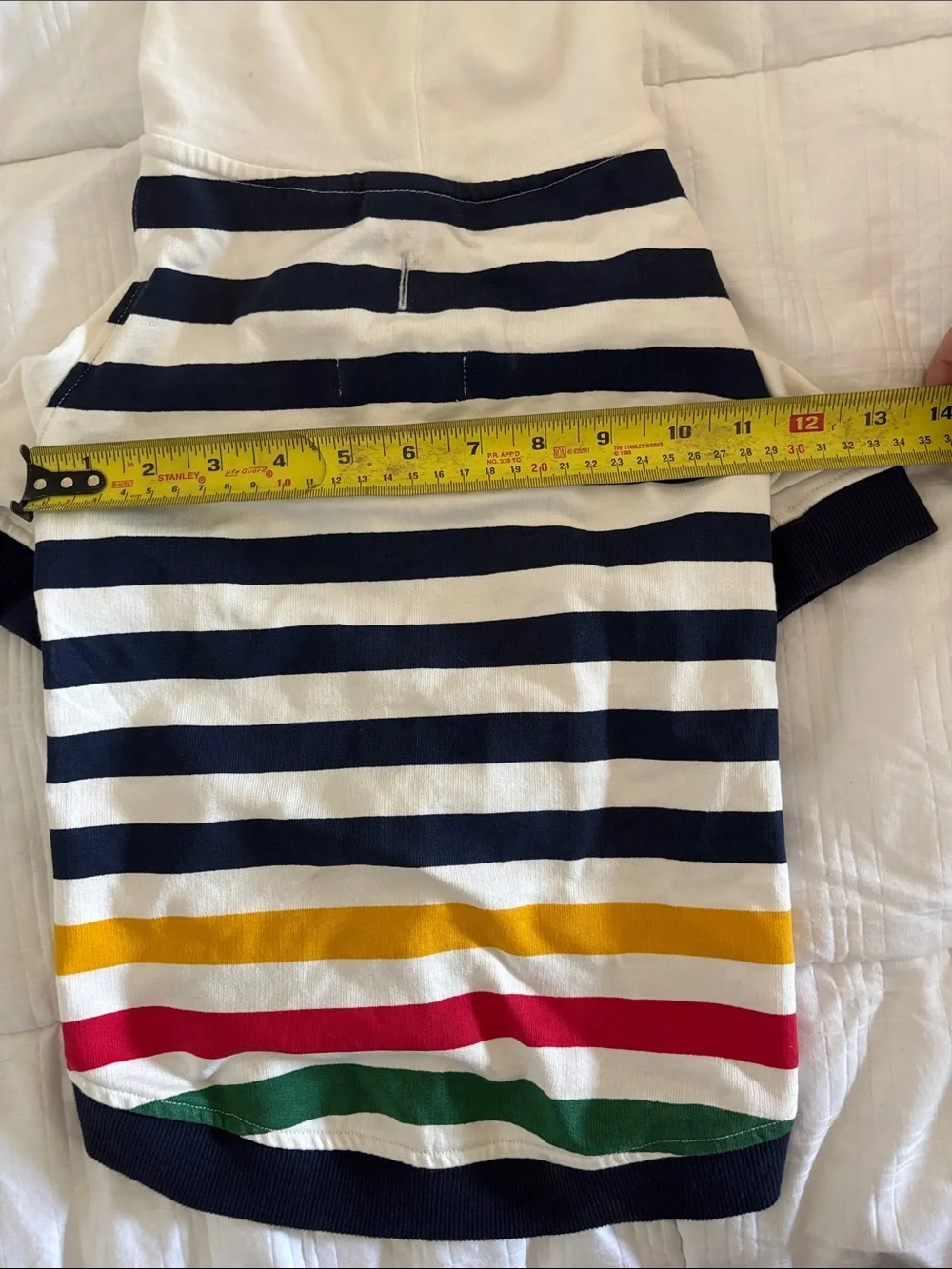 HBC Stripes Dog Hoodie - NWT